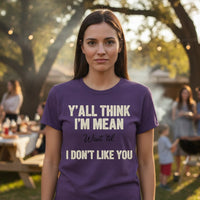 Load image into Gallery viewer, THINK I'M MEAN Graphic T-Shirt | Premium Ring-Spun Cotton Tee